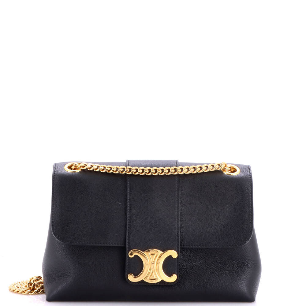 Celine Medium Victoire Flap Shoulder Bag Leather